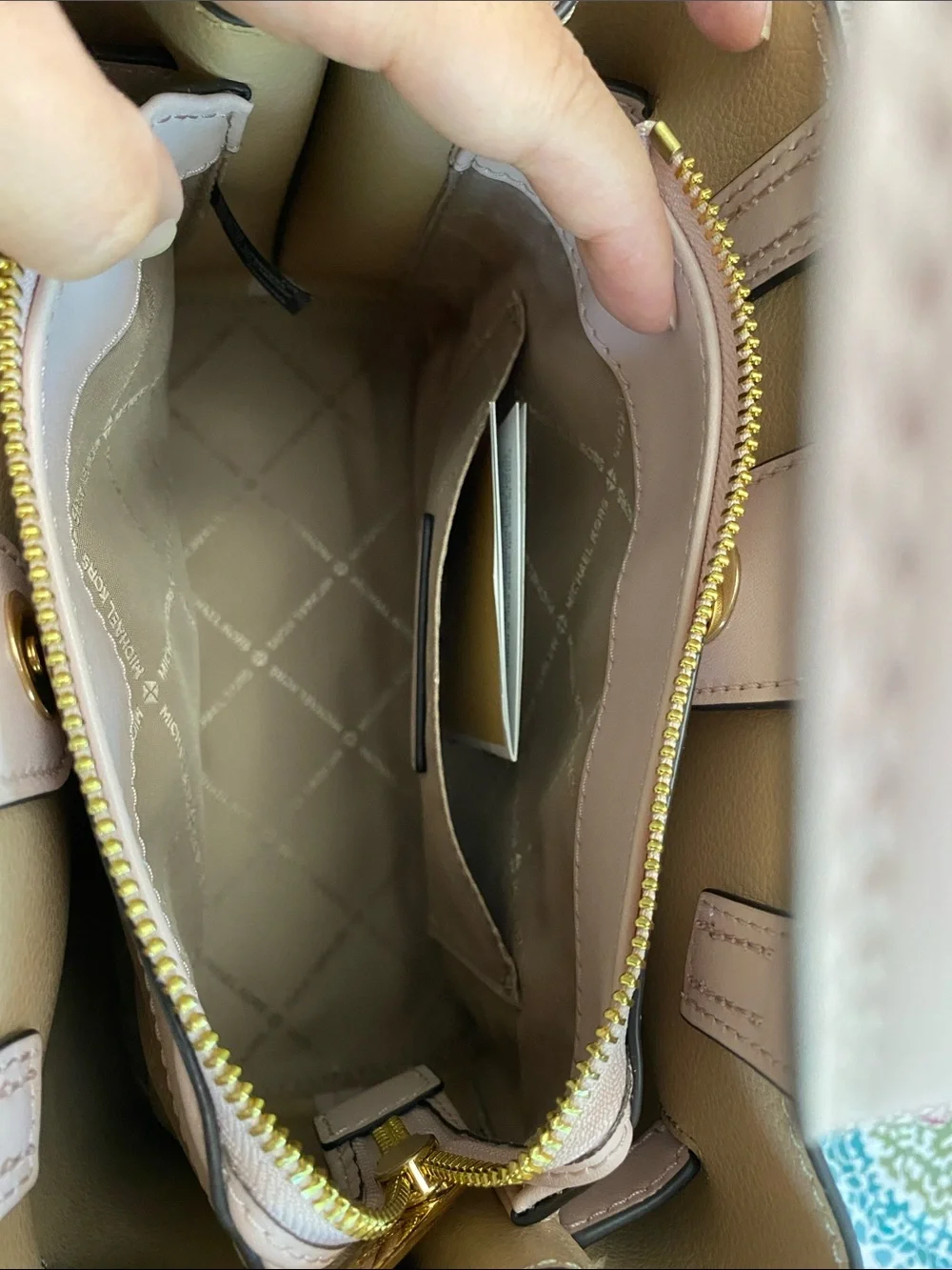 Michael Kors Emilia Blush Pink Leather Top-Handle Satchel